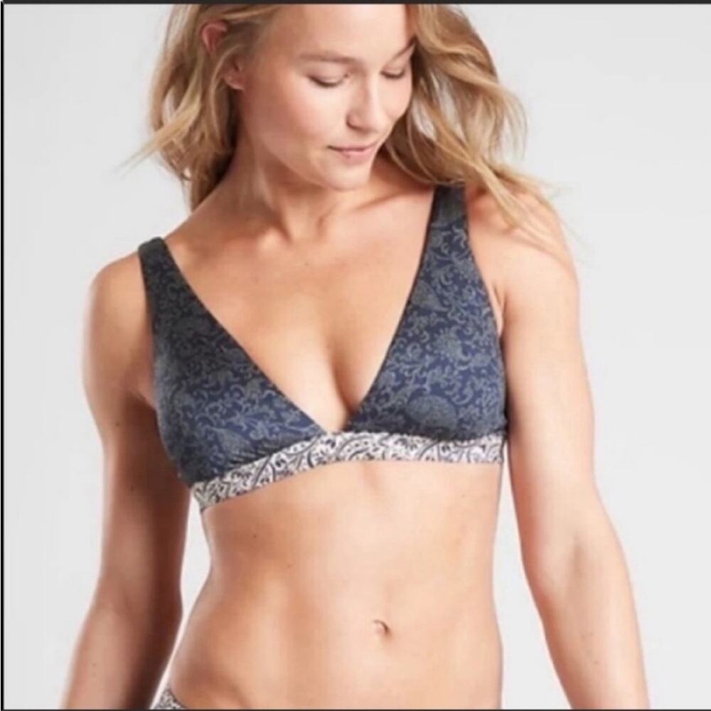 NWT Athleta Aqualuxe Batik Bikini Top